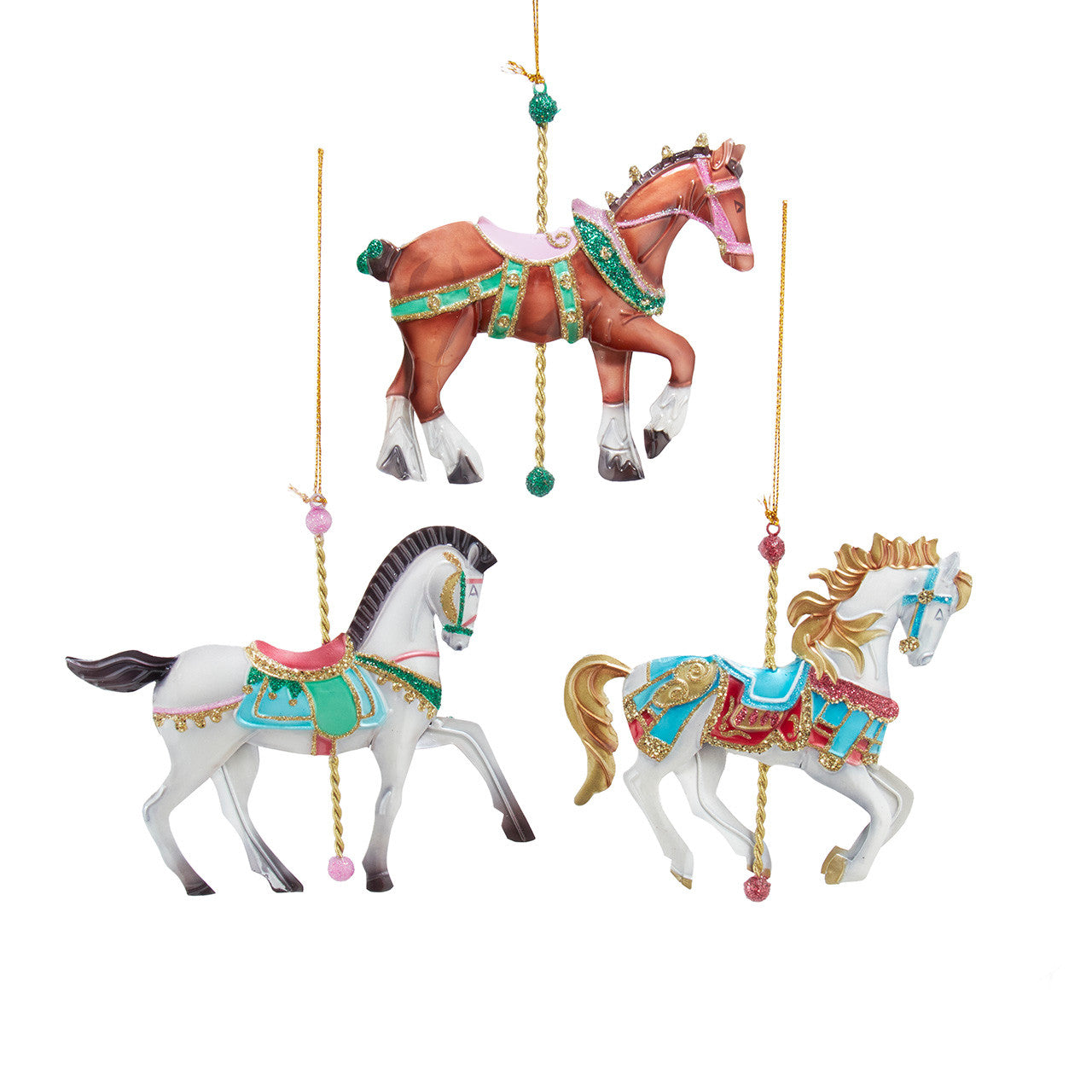 Carousel Horse Ornaments