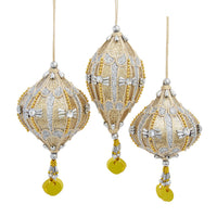 Silver & Gold Finial Ornaments