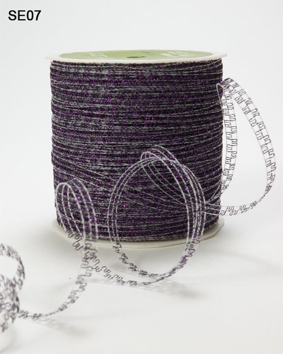 1/8 Inch Sparkle Glitter Curling Ribbon – SE07 – PURPLE