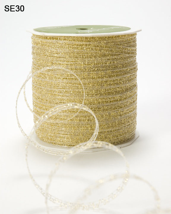 1/8 Inch Sparkle Glitter Curling Ribbon – SE30 – GOLD