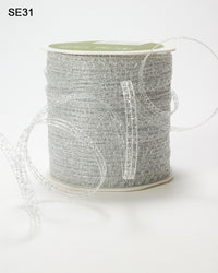 1/8 Inch Sparkle Glitter Curling Ribbon – SE31 – SILVER
