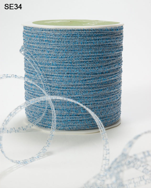 1/8 Inch Sparkle Glitter Curling Ribbon – SE34 – LIGHT BLUE