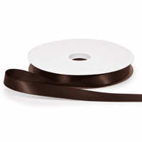 5/8″ Single Face Satin Ribbon 100 Yards – SFS100Y-58-Brown