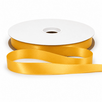 5/8″ Single Face Satin Ribbon 100 Yards – SFS100Y-58-Yellow Gold