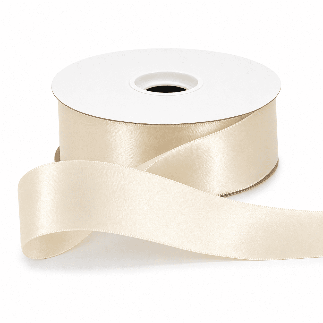 1.5″ Single Face Satin Ribbon 50 Yards – SFS50Y-15-Ivory