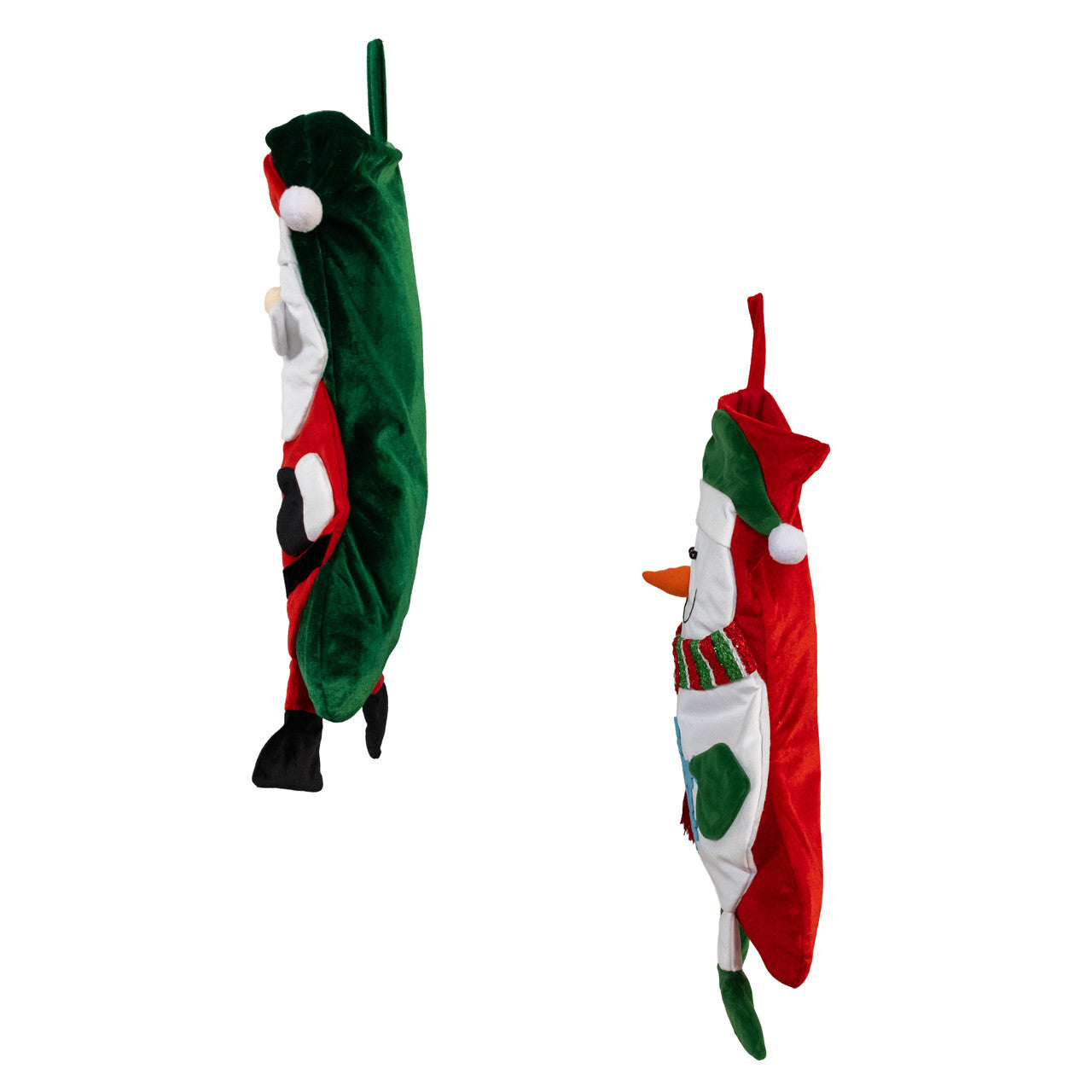 21" Santa & Snowman Stockings