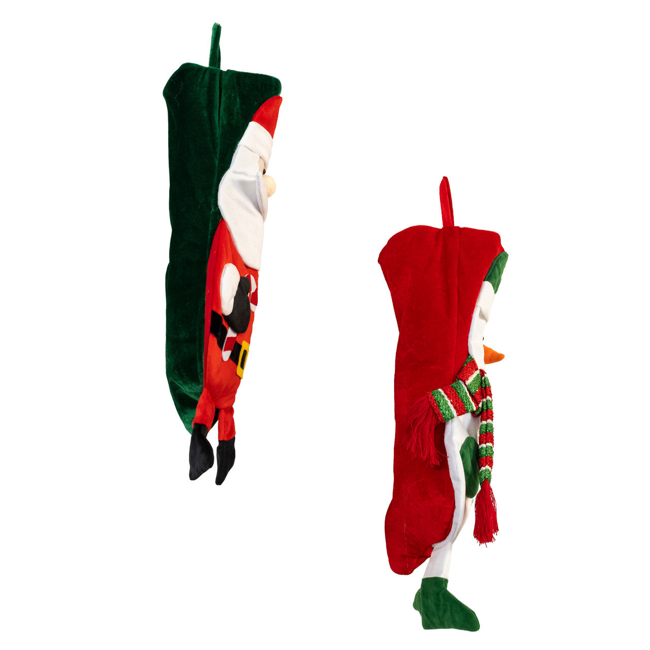 21" Santa & Snowman Stockings