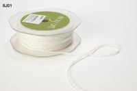 1/8 Inch Metallic Sparkle String Ribbon – SJ01 – WHITE
