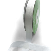 1/2 Inch 100% Hand-Dyed Silk Ribbon with Woven Edge – SK-12-01 WHITE