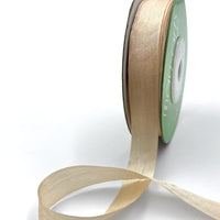 1/2 Inch 100% Hand-Dyed Silk Ribbon with Woven Edge – SK-12-02 PEACH CHAMPAGNE
