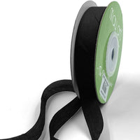 1/2 Inch 100% Hand-Dyed Silk Ribbon with Woven Edge – SK-12-10 BLACK