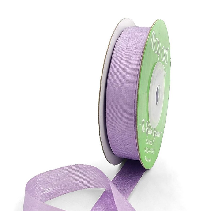 1/2 Inch 100% Hand-Dyed Silk Ribbon with Woven Edge – SK-12-11 DARK LAVENDER