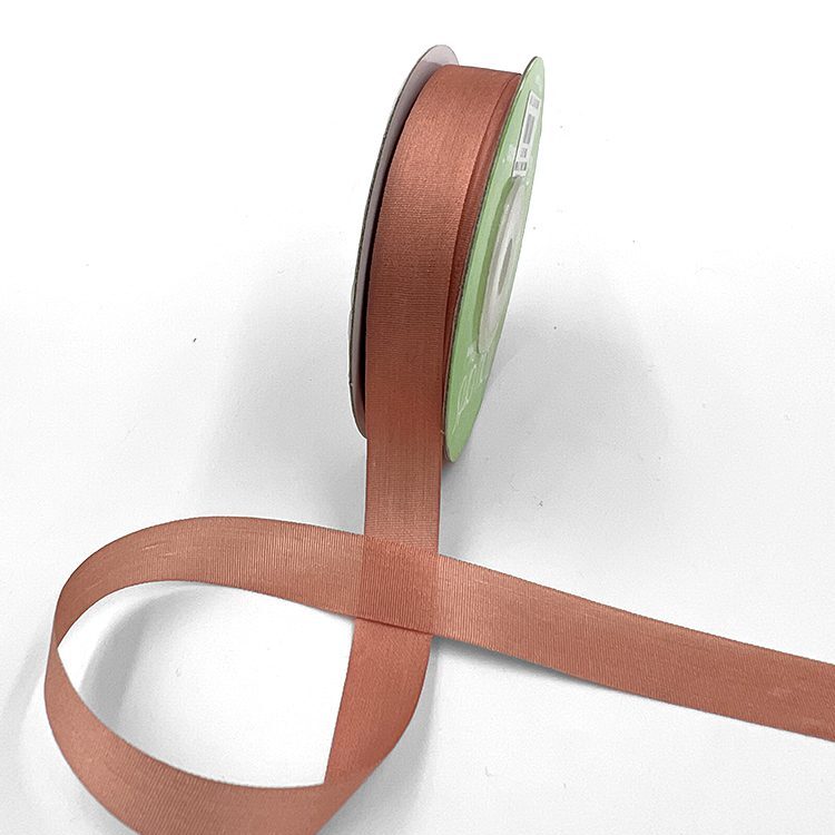 1/2 Inch 100% Hand-Dyed Silk Ribbon with Woven Edge – SK-12-12 MUTED CLAY (NEW)