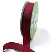 1/2 Inch 100% Hand-Dyed Silk Ribbon with Woven Edge – SK-12-25 BURGUNDY