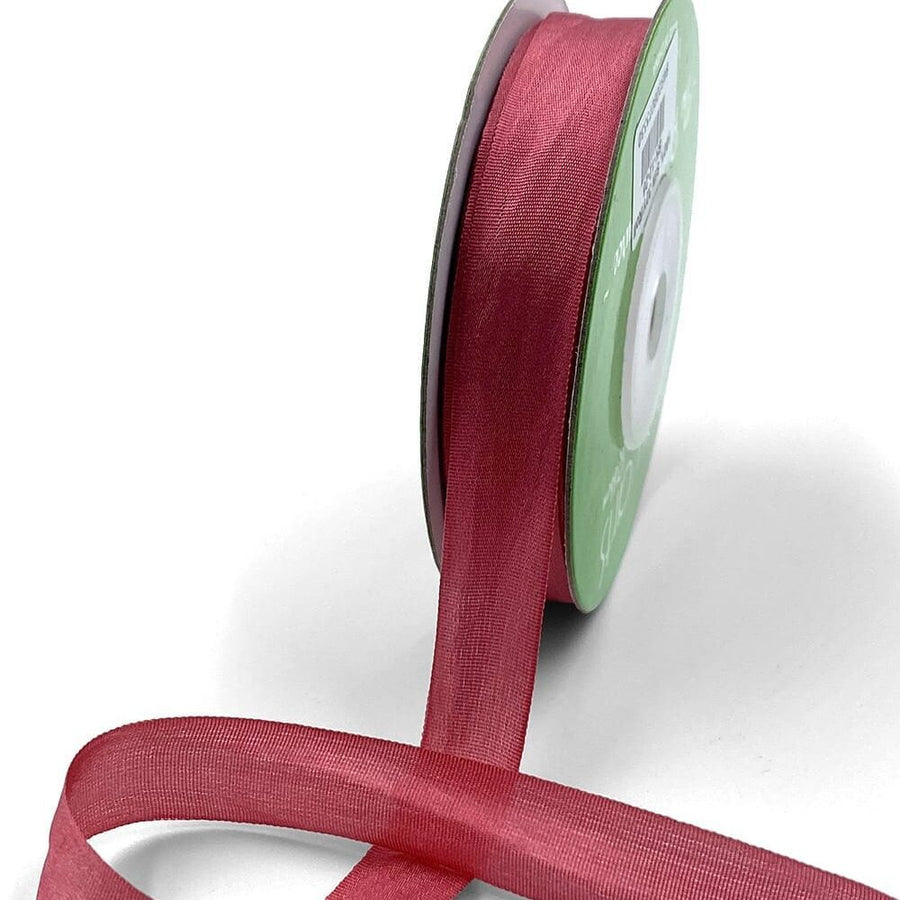 1/2 Inch 100% Hand-Dyed Silk Ribbon with Woven Edge – SK-12-26 ROSE