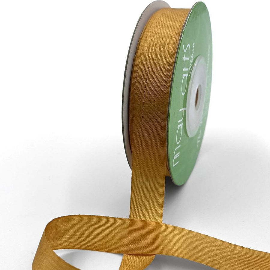 1/2 Inch 100% Hand-Dyed Silk Ribbon with Woven Edge – SK-12-36 RUST