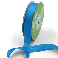 1/2 Inch 100% Hand-Dyed Silk Ribbon with Woven Edge – SK-12-53 ATOMIC BLUE