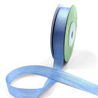 1/2 Inch 100% Hand-Dyed Silk Ribbon with Woven Edge – SK-12-54 CERULEAN