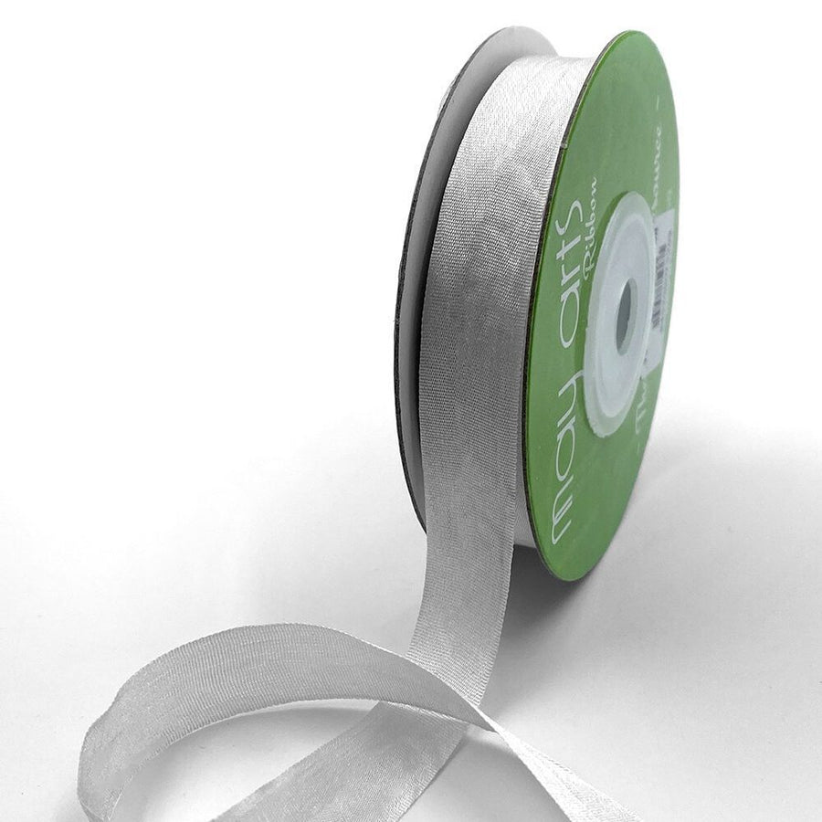 1/2 Inch 100% Hand-Dyed Silk Ribbon with Woven Edge – SK-12-68 QUIET GRAY