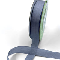 1/2 Inch 100% Hand-Dyed Silk Ribbon with Woven Edge – SK-12-83 BLUE GREY