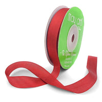 1/2 Inch 100% Hand-Dyed Silk Ribbon with Woven Edge – SK-12-97 BRICK RED