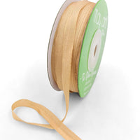 100% Hand-Dyed 1/4 Inch Silk Ribbon with Woven Edge – SK-4-06 HAZELNUT