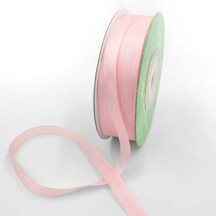 100% Hand-Dyed 1/4 Inch Silk Ribbon with Woven Edge – SK-4-17 – PINK