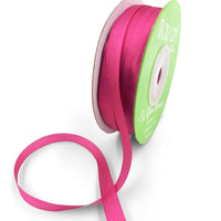 100% Hand-Dyed 1/4 Inch Silk Ribbon with Woven Edge – SK-4-22 – FUCHSIA