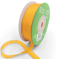 100% Hand-Dyed 1/4 Inch Silk Ribbon with Woven Edge – SK-4-38 CADMIUM YELLOW