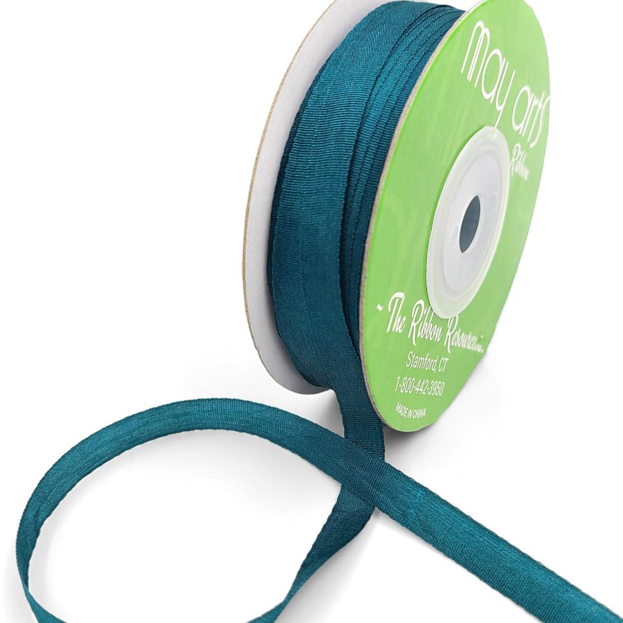 100% Hand-Dyed 1/4 Inch Silk Ribbon with Woven Edge – SK-4-56 SHADED SPRUCE
