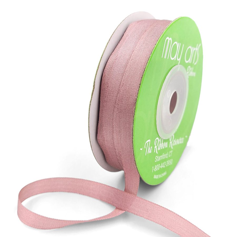 100% Hand-Dyed 1/4 Inch Silk Ribbon with Woven Edge – SK-4-65 WOODROSE