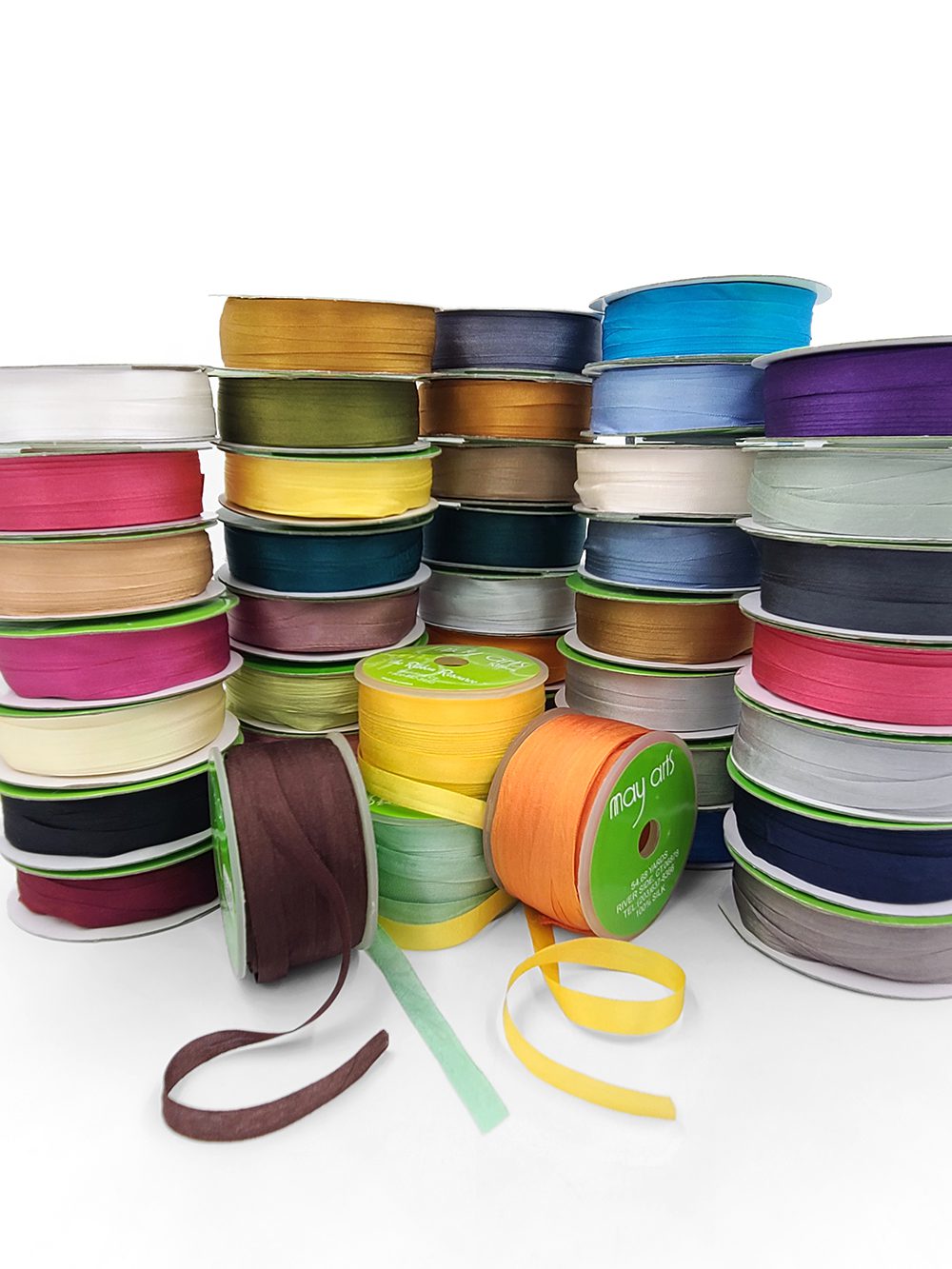 100% Hand-Dyed 1/4 Inch Silk Ribbon with Woven Edge – SK-4-12 MUTED CLAY (NEW)