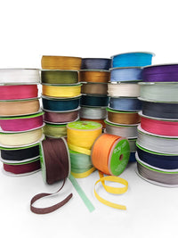 100% Hand-Dyed 1/4 Inch Silk Ribbon with Woven Edge – SK-4-12 MUTED CLAY (NEW)