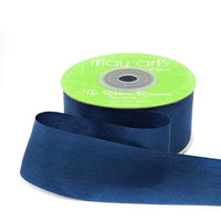 1.25 Inch 100% Hand-Dyed Silk Ribbon with Woven Edge – SK-5-03 – MARINE