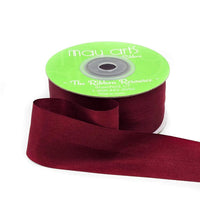 1.25 Inch 100% Hand-Dyed Silk Ribbon with Woven Edge – SK-5-25 – BURGUNDY