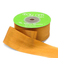 1.25 Inch 100% Hand-Dyed Silk Ribbon with Woven Edge – SK-5-36 – RUST
