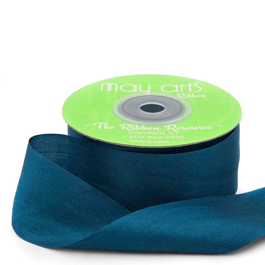 1.25 Inch 100% Hand-Dyed Silk Ribbon with Woven Edge – SK-5-56 SHADED SPRUCE
