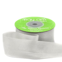 1.25 Inch 100% Hand-Dyed Silk Ribbon with Woven Edge – SK-5-68 QUIET GRAY