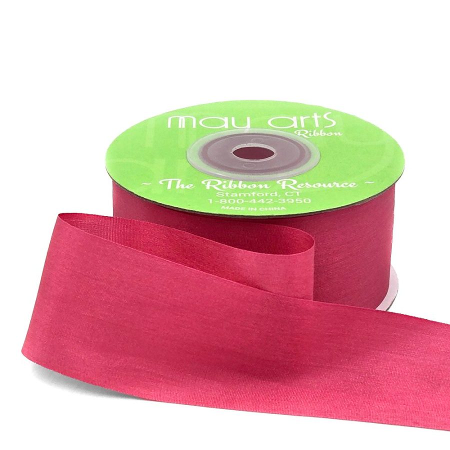 1.25 Inch 100% Hand-Dyed Silk Ribbon with Woven Edge – SK-5-96 WATERMELON
