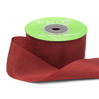 1.25 Inch 100% Hand-Dyed Silk Ribbon with Woven Edge – SK-5-97 BRICK RED