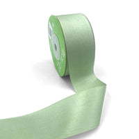 1.25 Inch 100% Hand-Dyed Silk Ribbon with Woven Edge – SK-5-98 – MINT GREEN