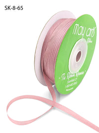 1/8 Inch 100% Hand-Dyed Silk Ribbon with Woven Edge – SK-8-65 WOOD ROSE
