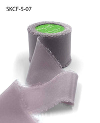 1.25 Inch 100% Silk Crepe with Frayed Edge (NON-DYED and HAND-DYED) – SKCF-5-07 SPHINX