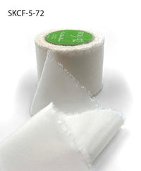 1.25 Inch 100% Silk Crepe with Frayed Edge (NON-DYED and HAND-DYED) – SKCF-5-72 MOTHER OF PEARL