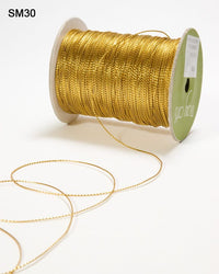 1 Millimeter Metallic String Cord Ribbon – SM1-30 – METALLIC GOLD