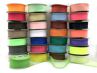 1.5 Inch Soft Sheer Ribbon with Thin Solid Edge