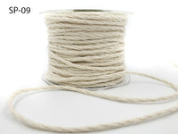 1/8 Inch 100% Jute Burlap Twisted Rope Cord Ribbon – SP09 – IVORY