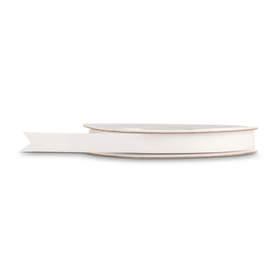 0.5" X 10 Yds White Velvet Ribbon