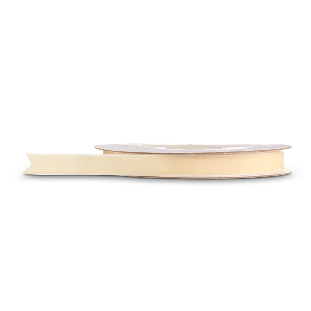 0.5" X 10 Yds Ivory Velvet Ribbon