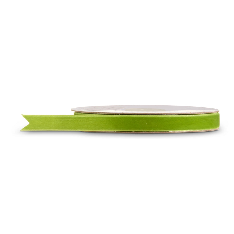 0.5" X 10 Yds Green Velvet Ribbon